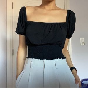 Black F21 crop top